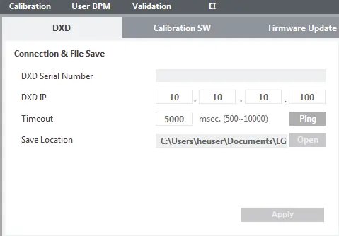 Software-Konfiguration für die Verbindung