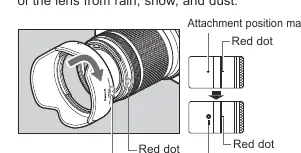 Anbringen der Gegenlichtblende