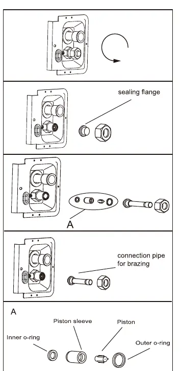 Piston-Installation