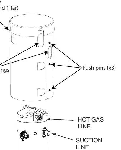 Installationsdiagramm für Scroll-Kompressoren