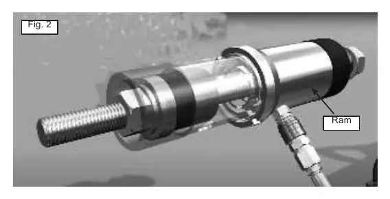 Aufbau mit Hydraulikzylinder