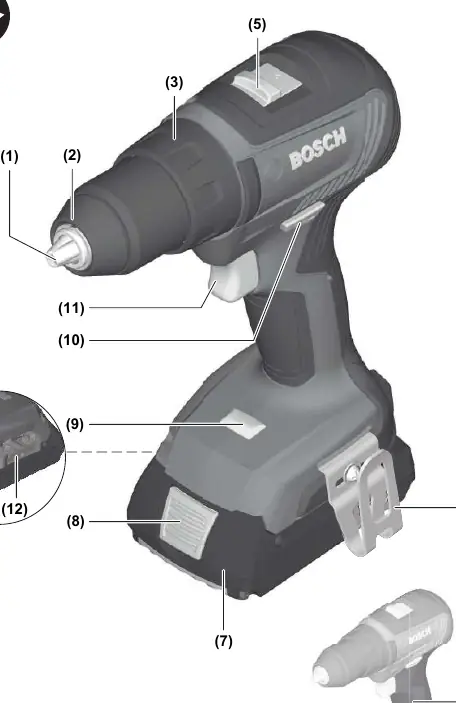 GSR 18V-55 Komponenten
