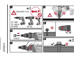 Schritte zur korrekten Montage der S-MD 51S Schraube