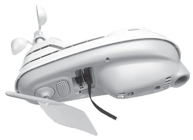 Installation des Adapters am AcuRite Iris Sensor