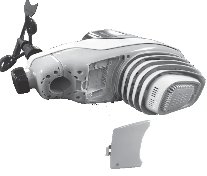 Anschluss des Stromkabels am AcuRite Atlas Sensor