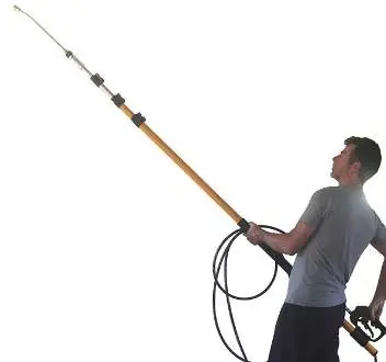 Anwendung der Teleskop-Sprühlanze