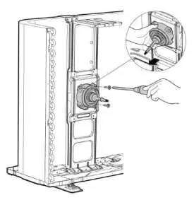 Ausbau des Lüftermotors