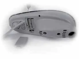 Batteriefach und A-B-C-Schalter des Sensors