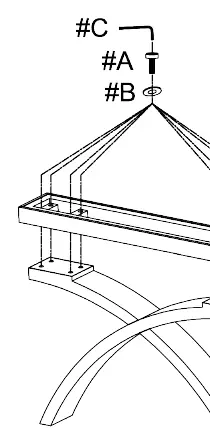 Coffee Table: Montage der Basis an die Beine