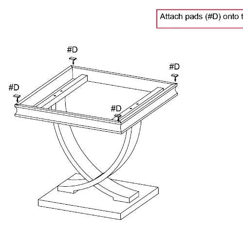 End Table: Montage der Tischplatte