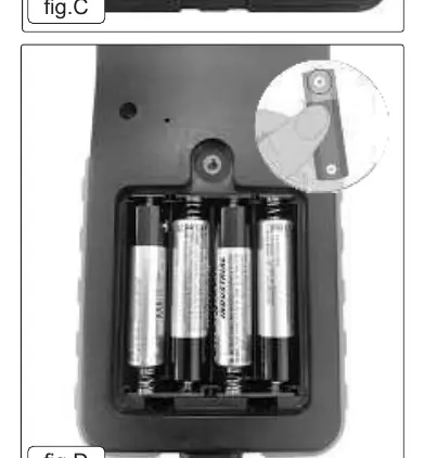 Batteriefach und Einbau (Fig. D)
