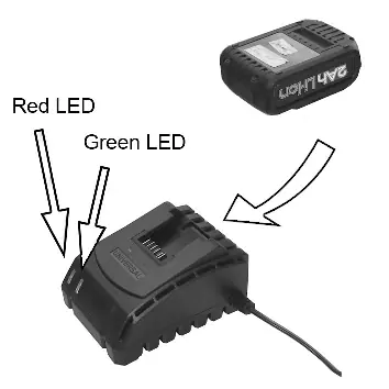 Ladevorgang und LED-Anzeigen