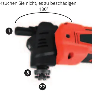 Mechanismus zum Wechseln des Zubehörs