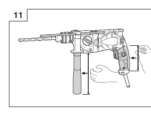 Sicheres Halten des Werkzeugs (Abb. 11)