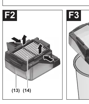 Staubbox leeren