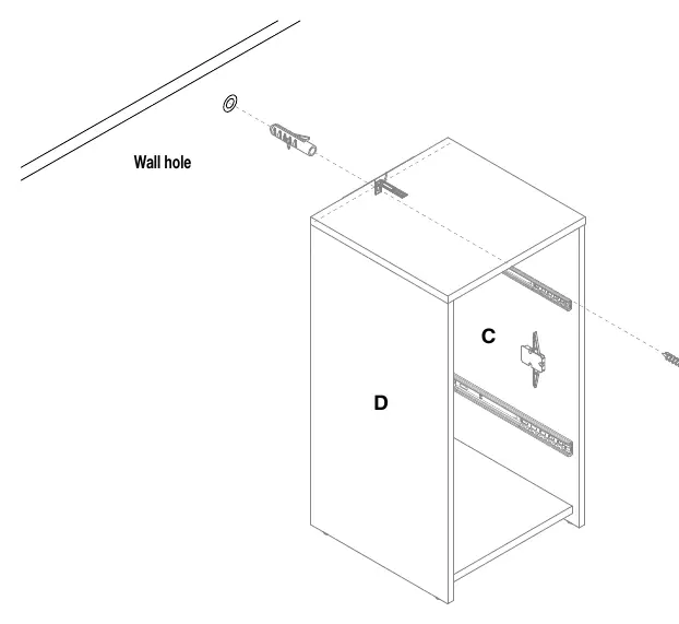 Wandbefestigung