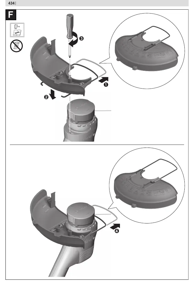 Schutzhaube montieren