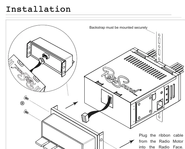 Installationsschritte der Radio-Frontblende