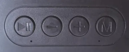 Tastenfeld der Soundbar