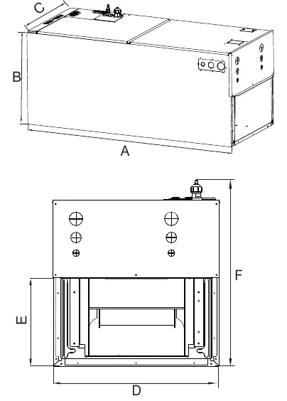 Abmessungen des Geräts