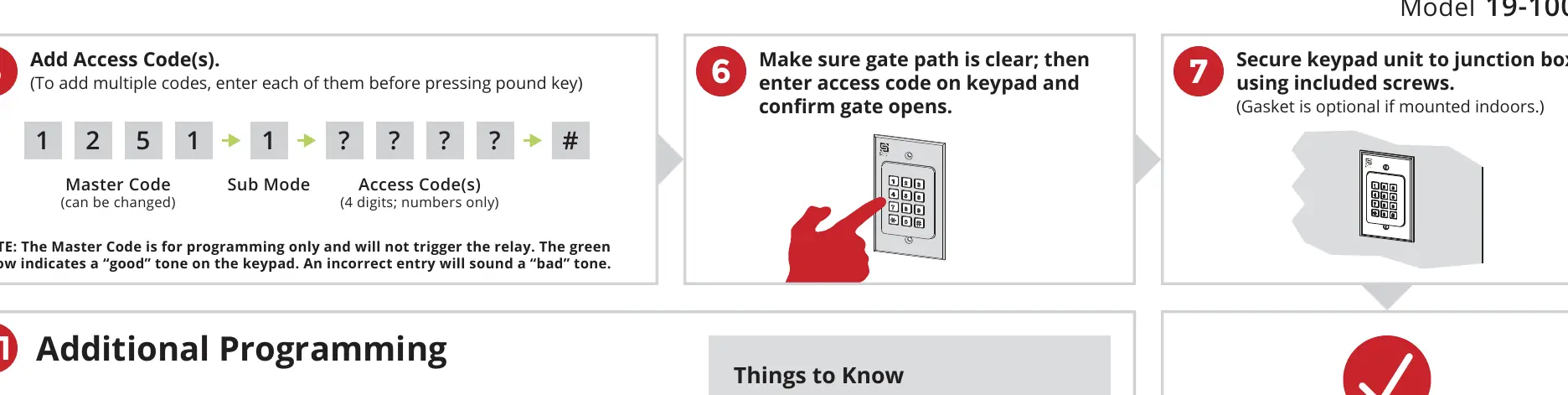 Programmiersequenzen für Codes