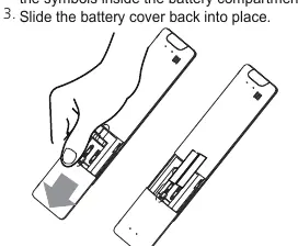 Einlegen der Batterien