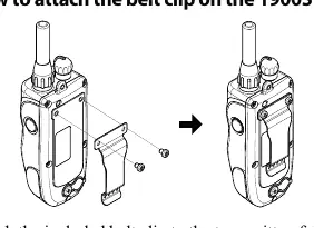 Anbringen des Gürtelclips