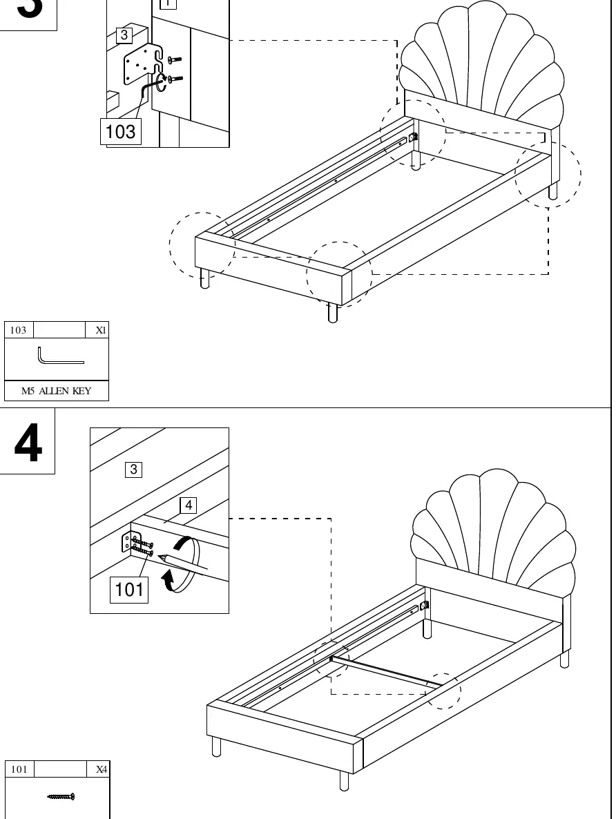 Montageschritte 3 und 4