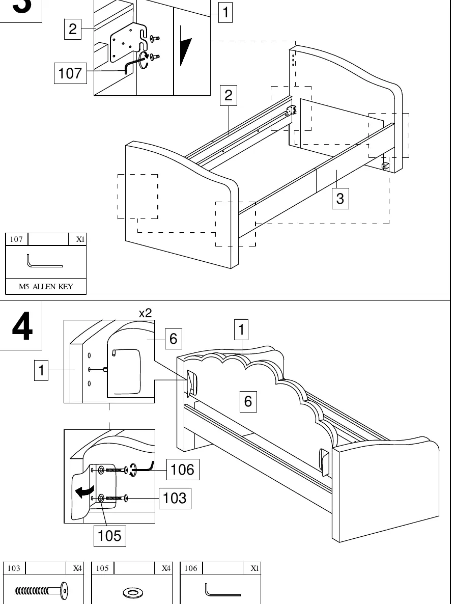 Montageschritte 3 und 4