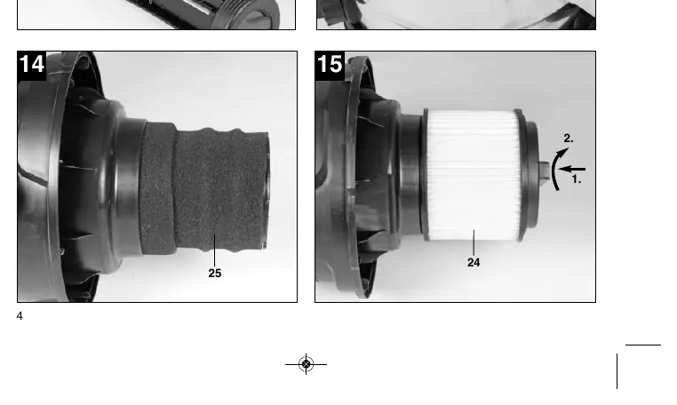 Montage der Filter