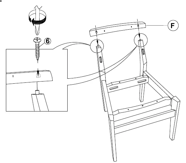 Schritt 3: Montage der Rückenlehne
