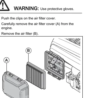 Ausbau des Luftfilters