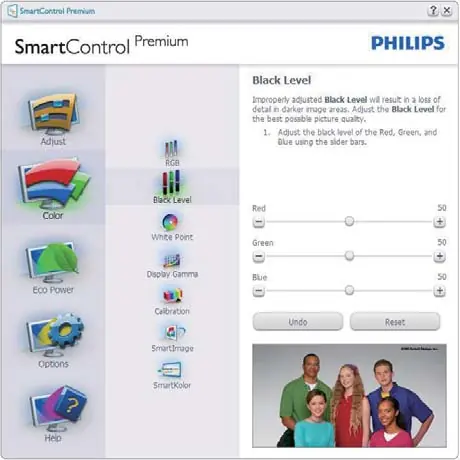 RGB-Einstellungen in SmartControl