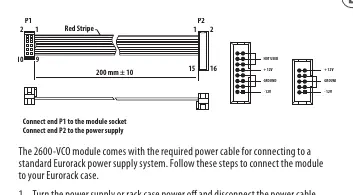 Anschlussdiagramm für das Stromkabel