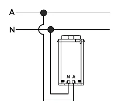 Anschlussdiagramm für den KASTA-1BMBH-W