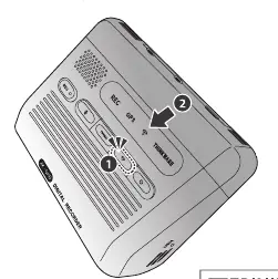Wi-Fi-Taste an der Dash Cam