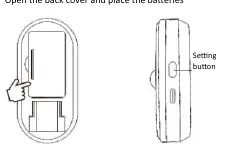 Batteriewechsel und Position der Einstellungstaste