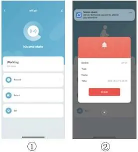 Statusanzeigen in der App