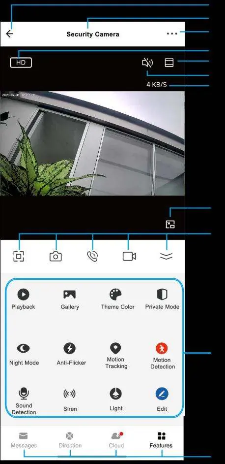 Übersicht der App-Oberfläche