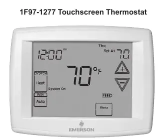 White-Rodgers 1F97-1277 Thermostat Übersicht