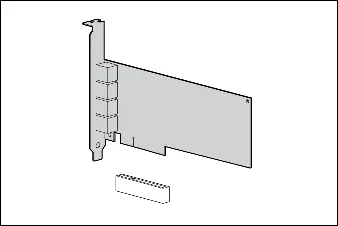 Installation des Adapters in den PCI Express-Steckplatz