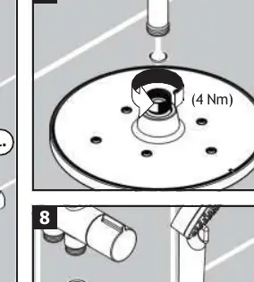 Schritt 7: Festziehen der Kopfbrause