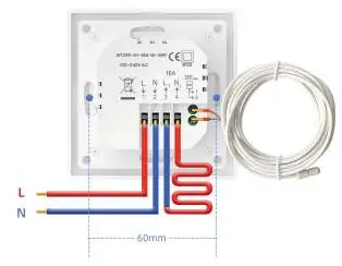 Schaltplan für den elektrischen Anschluss