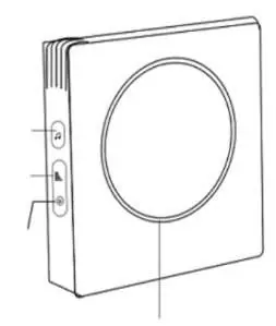 Diagramm der Solight 1L45 Türklingel mit Bedienelementen