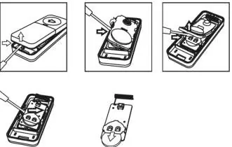 Schritte zum Batteriewechsel des Senders
