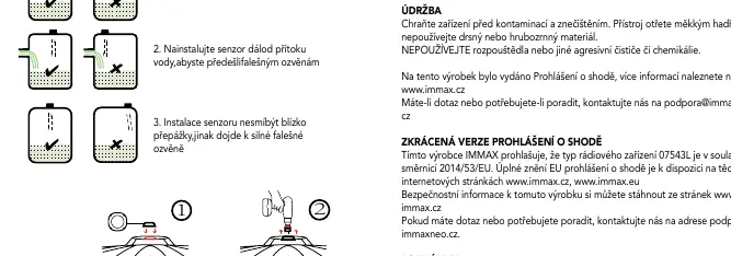 Korrekte Montageposition des Sensors