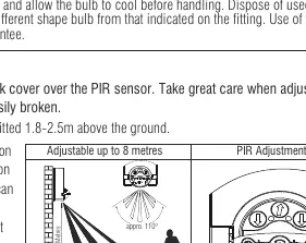 PIR-Sensor Einstellmöglichkeiten