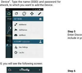 App-Bildschirm: Gerät hinzufügen