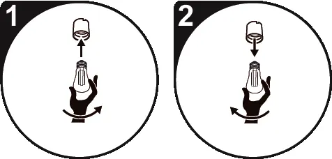 Installationsschritte für die LED-Lampe