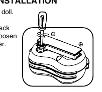 Diagramm zum Öffnen des Batteriefachs und Einlegen der Batterie.